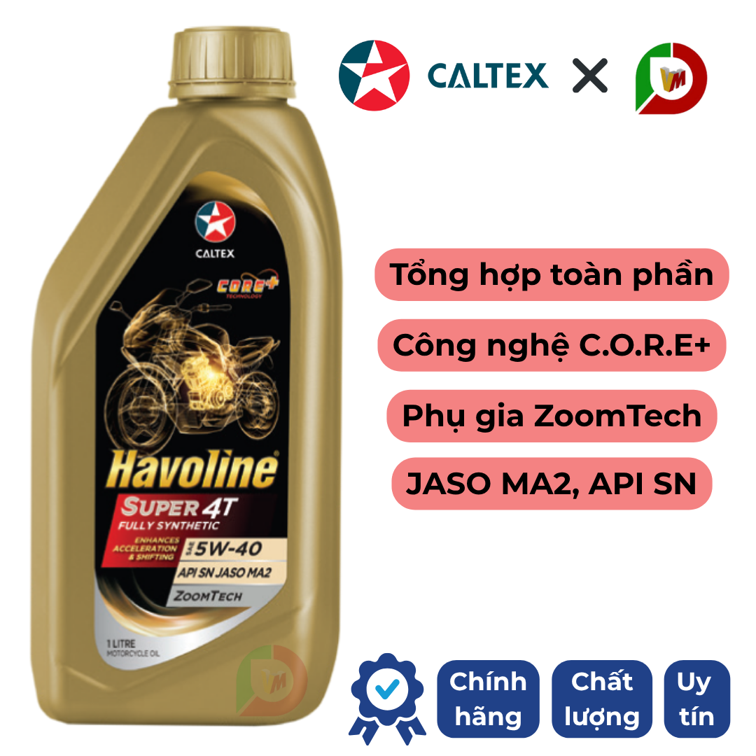 Caltex Havoline Super 4T Fully Synthetic SAE 5W-40